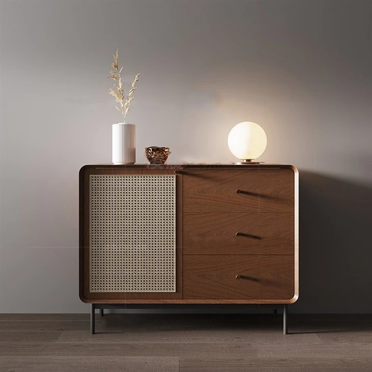 Rattan Sideboard Storage Cabinet