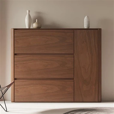 خزانة الأحذية بقشرة الجوز